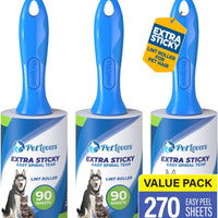Extra Sticky Lint Roller Value Set - 270 Sheets