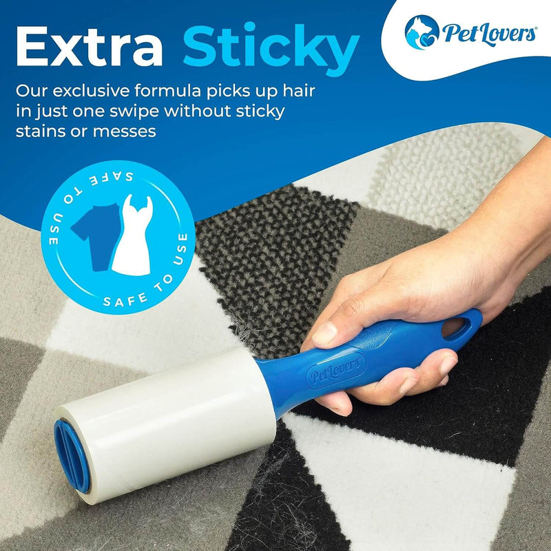 Extra sticky 100 sheet lint roller for pet hair