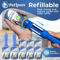Extra Sticky Lint Roller Mega Value Set - 720 Sheets (8 Pack)