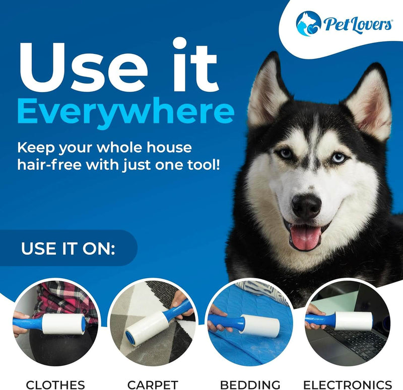 Using 100 sheet lint roller on furniture