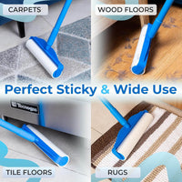 Large Floor Lint Roller 4-Pack