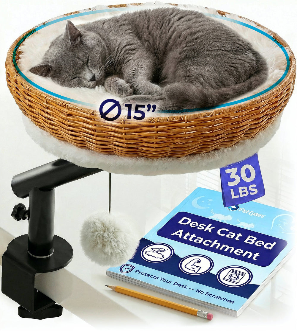 Rattan Cat Desk Bed