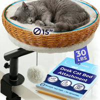 Rattan Cat Desk Bed