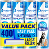 Floor Lint Roller Refills - 400 Sheets (4 Pack)